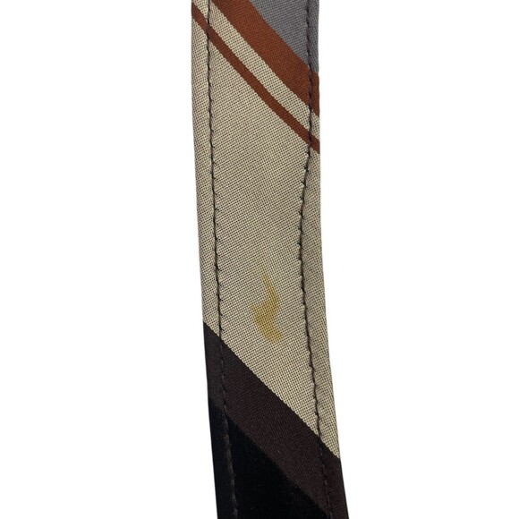 Vintage WOOLF BROTHERS COUNTESS MARA Tie Brown Gray and Copper Cream, Preowned - Picture 8 of 8